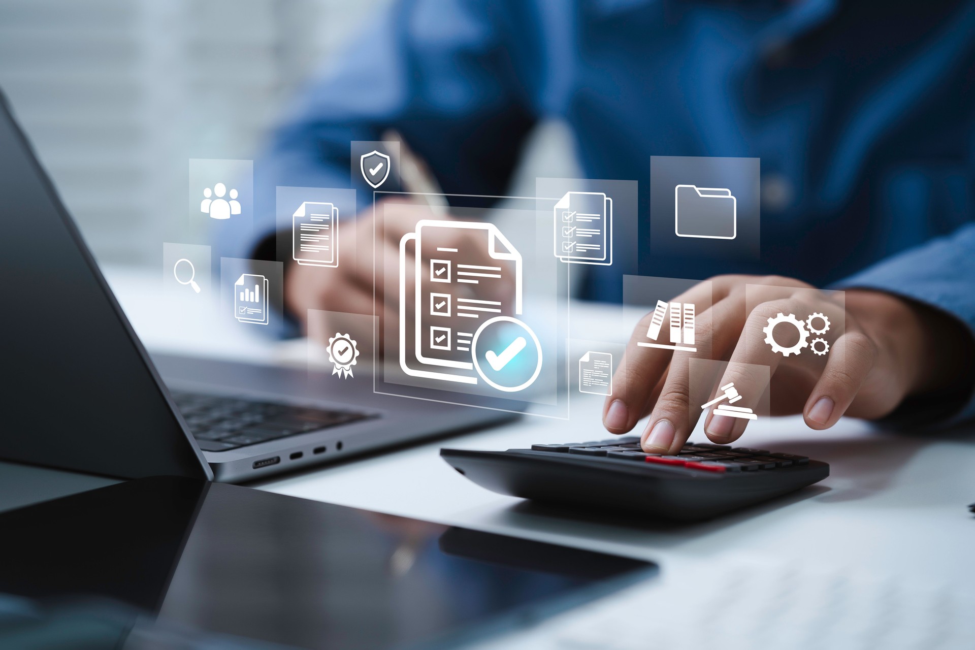 Auditoría de negocios y Normas de cumplimiento y concepto de política de regulación de la ley. Lista de verificación de documentos de cuenta para el sistema de control de calidad y gestión financiera. Cumplimiento de la normativa interna de la organiz